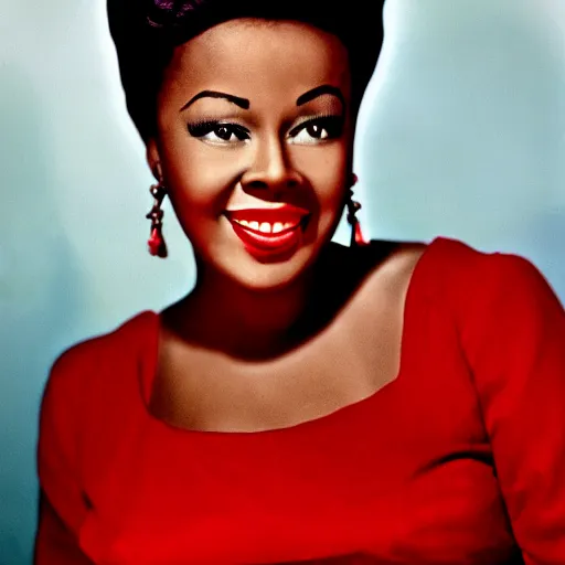 Image similar to photo of a beautiful 1 9 5 0 s black actress