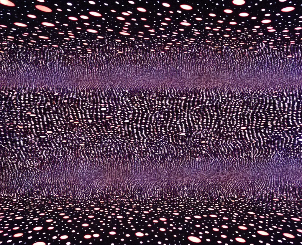 Image similar to halls of space, dream waves on the starfields by ben wanat and yayoi kusama ; fantasy ; scifi