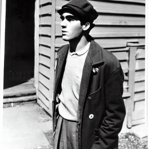 Image similar to 1 9 5 1 photo of holden caulfield from the catcher in the rye