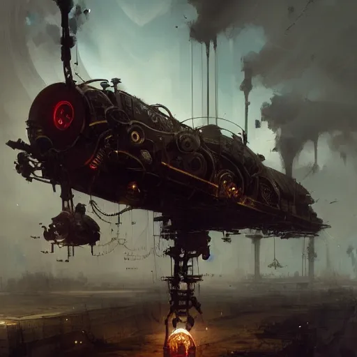 Image similar to the machine of death, steampunk, wlop, greg rutkowski