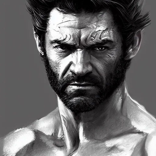 Image similar to portrait of a antony starr as wolverine by greg rutkowski, highly detailed portrait, digital painting, artstation, concept art, smooth, sharp foccus ilustration, artstation hq