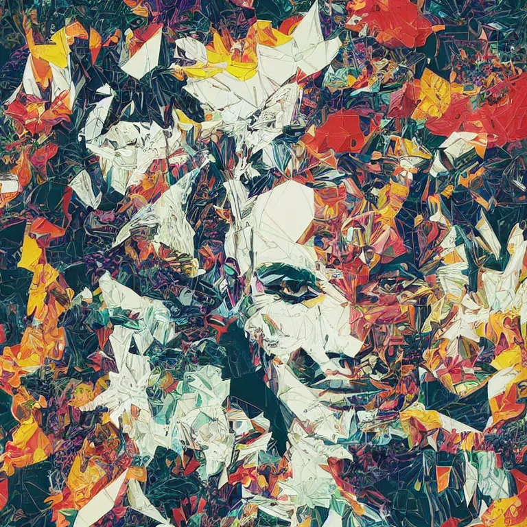 Image similar to beautiful album cover design by Jonathan Zawada and Sandra Chevrier