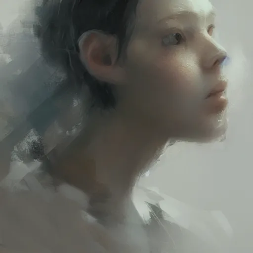 Image similar to system that transforms garbage in resources, concept, sci fi, technical, artificial intelligence, utopia, artstation, unreal engine by zhaoming wu, nick alm, makoto shinkai, very coherent asymmetrical artwork, sharp edges, perfect face, simple form, 1 0 0 mm