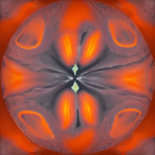 Prompt: x-ray of an orange photorealistic