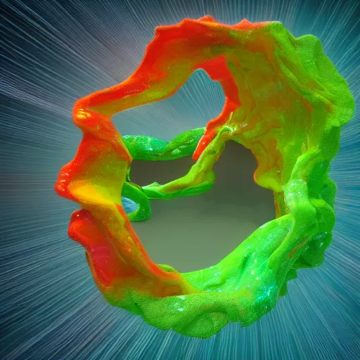 Prompt: The universe experiencing itself by Lynda Benglis, octane render, transparent, 4k, 8k