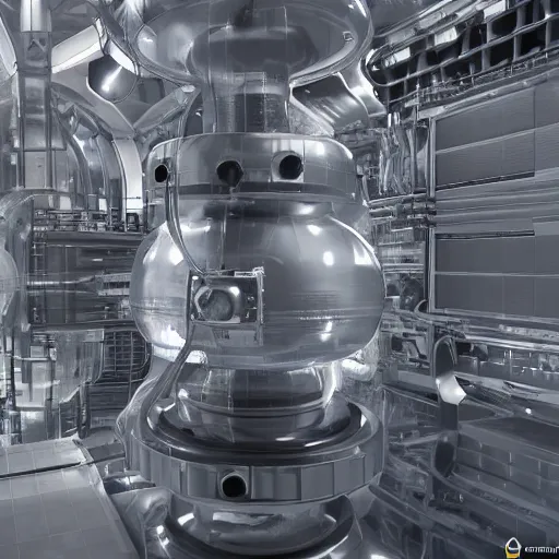 Image similar to hadron antimatter vacuum reactor. Photorealistic. 4k. God rays. Highly detailed. VRay Rendering. Unreal Engine.