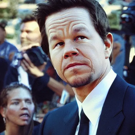 Image similar to “Mark Wahlberg in the middle of preventing the September 11 tragedy”