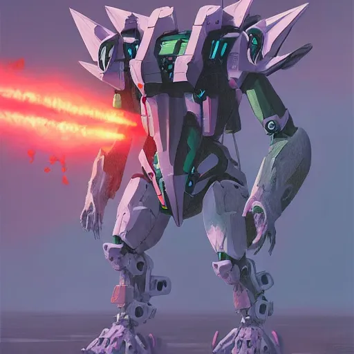 Image similar to detailed painting of amphibious zoids evangelion gundam by sergey kolesov, beeple, nekro, pascal blanche, rhads. in style of colorful comic noir illustration, symmetry, sci fi, hyper detailed. octane render. realistic. trending on artstation