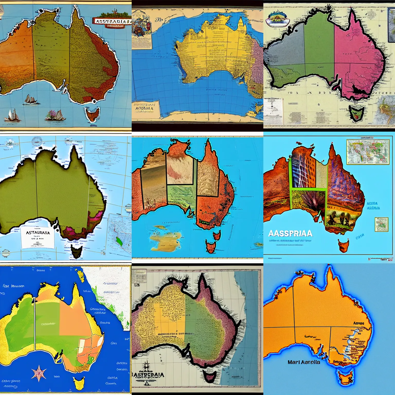 Prompt: map of australia