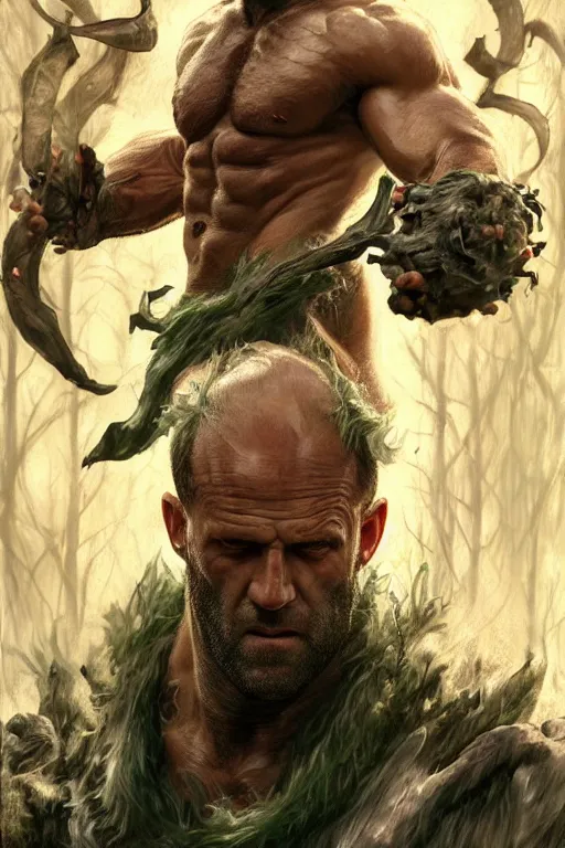 portrait of jason statham as a hulking herculean | Stable Diffusion |  OpenArt