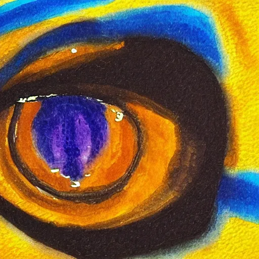 Prompt: an eye, in the style of cam de leon