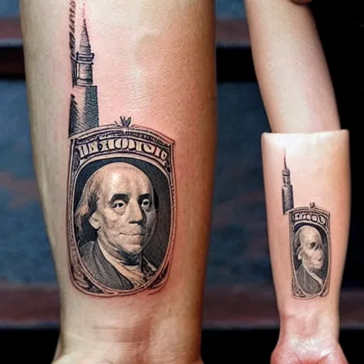 Image similar to money tattoo