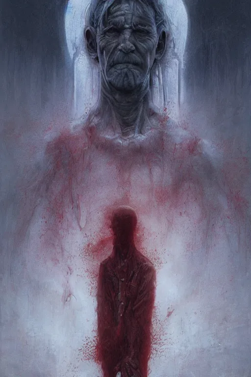 Prompt: pewdiepie is god, dark fantasy, intricate, smooth, artstation, painted by Wayne Barlowe, zdislav beksinski