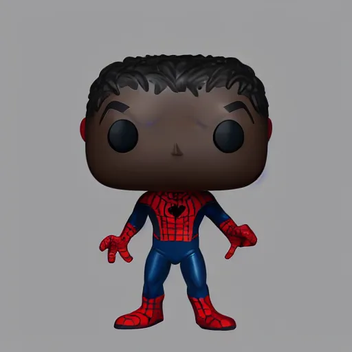 Image similar to spider-man funko pop, 4k realistic photo