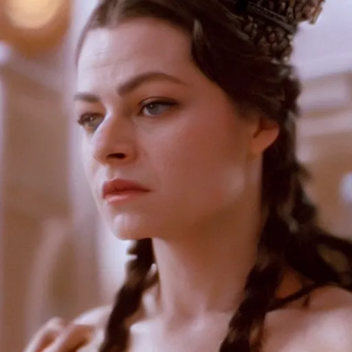 Prompt: Cinematic Depiction of Mila as the queen