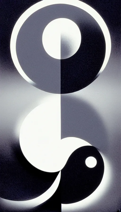 Prompt: Abstract representation of ying Yang concept, by John Martin