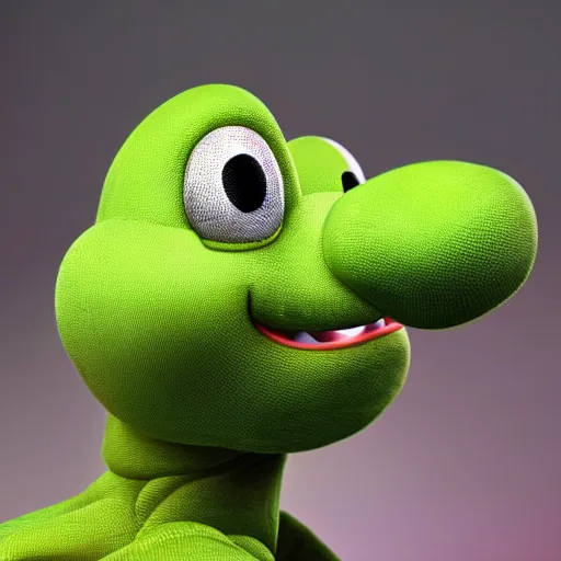 Image similar to stunning award winning hyperrealistic hdr 8 k highly detailed portrait photo of yoshi as a real human