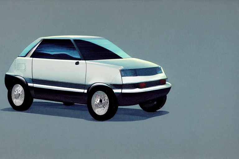 Image similar to 2 0 0 1 space odyssy concept painting of a honda e