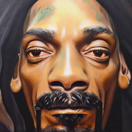 Image similar to a portrait of snoop dogg, insanely detailed, epic lighting, oil painting