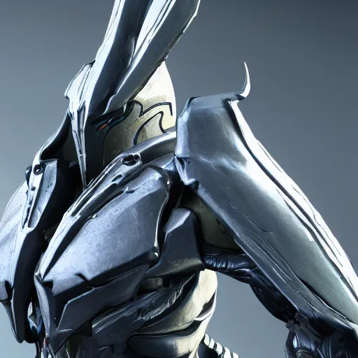 Image similar to close up bust of valkyr prime warframe, doing an elegant pose, highly detailed, artstation, deviantart, 8k octane render