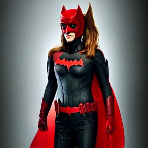 Image similar to Emma Watson as Batwoman