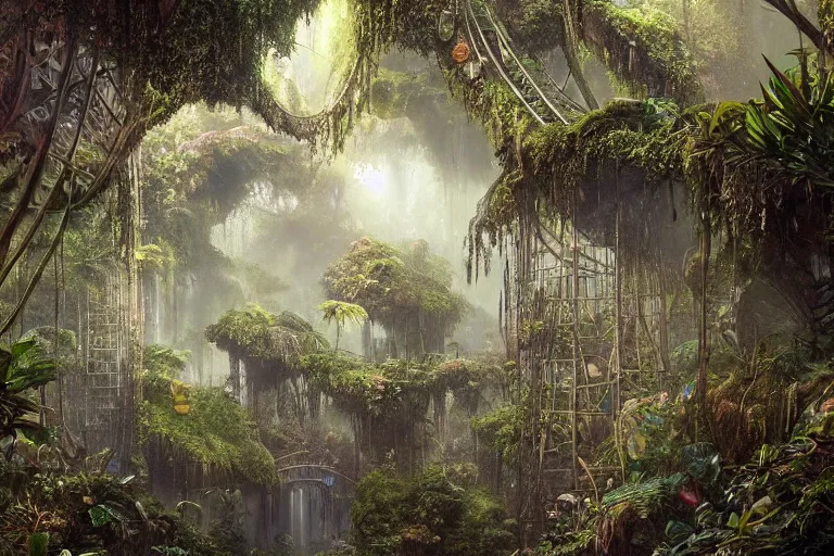 Image similar to the most amazing dream you ever had about subterranean jungle, john stephens, hyper realistic, ambient lighting, concept art, intricate, hyper detailed, smooth, dynamic volumetric lighting, octane, cinematic