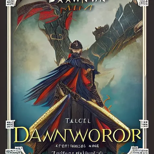 Image similar to book cover for a book named dawnsword