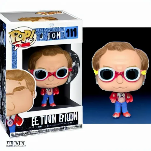 Image similar to Elton John funko pop