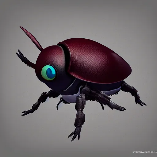 Image similar to A pokemon that looks like a beetle,Trending on art station. Unreal engine.