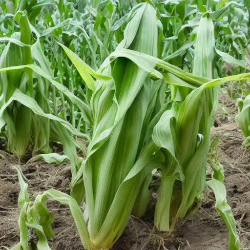 Image similar to how sweetcorn grow