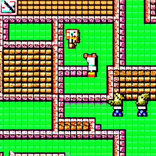 Prompt: pixel rpg game, 8 bit, pixel art, nintendo game, screenshot of pixel game