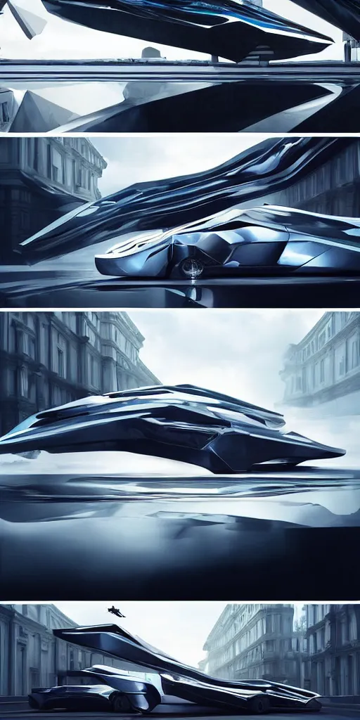 Image similar to sci-fi 3d zaha hadid architects car and wall structure car, in the coronation of napoleon painting, and digital billboard in the middle. octane render pinterest, keyshot product render, water reflections gloss shiny in luquid