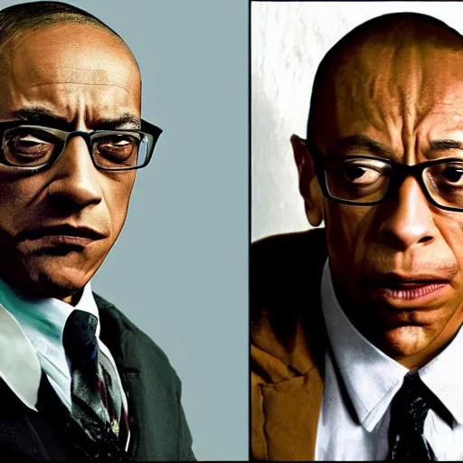 Image similar to Gus Fring from better call saul with gollum face