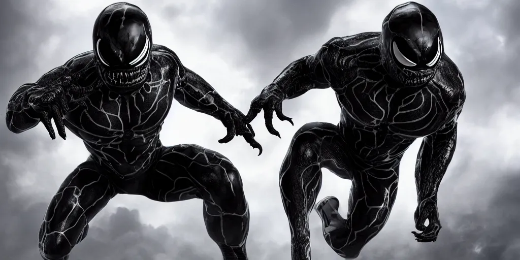 Prompt: a highly detailed photographic Agent Venom, Agent Venom Live Action, MCU render, Agent Venom realistic Render, cinematic, MCU, cinematic lighting, cinematic scene, cinematic render, film, beautifully lit, ray traced, octane 3D render, octane render, unreal engine