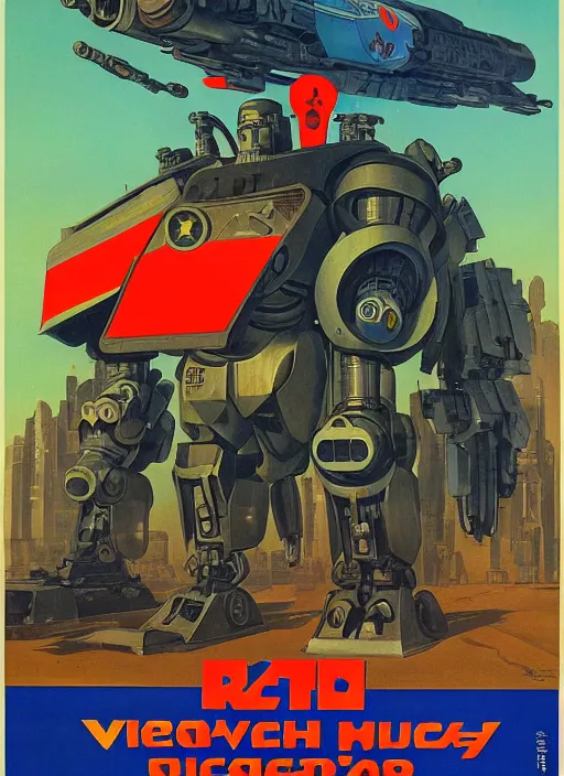 Prompt: soviet propaganda poster. cyberpunk mecha tank. portrait by jean giraud and anton otto fischer and john philip falter and will eisner and gil elvgren and pixar. realistic proportions. character art. science fiction d & d. tf 2, overwatch, rb 6 s, cyberpunk 2 0 7 7, blade runner 2 0 4 9.