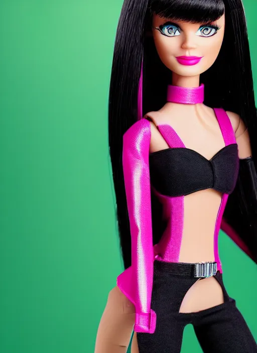 Prompt: Shego as a Barbie doll, symmetrical details, by Mattel (2015), product photography, official media