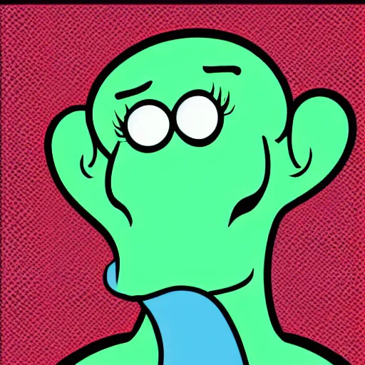 Image similar to handsome squidward, pop art style