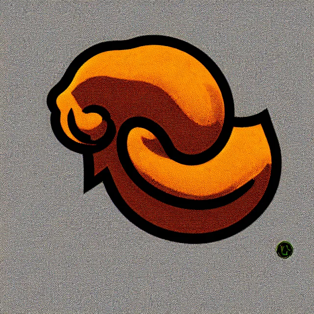 Prompt: professional smooth illustration of !iconic sports logo! of a snail