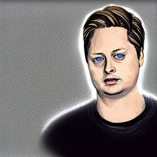 Prompt: tim heidecker as my uber drive, digital art