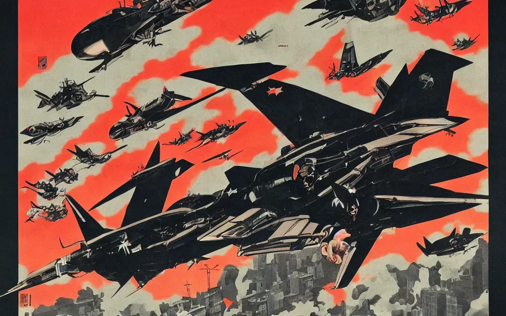 Prompt: batman airplane, in the style of chinese propaganda posters, cold war, propaganda poster, sci - fi illustrations, highly detailed, award - winning, patriotic, chinese, dark, gritty, ink