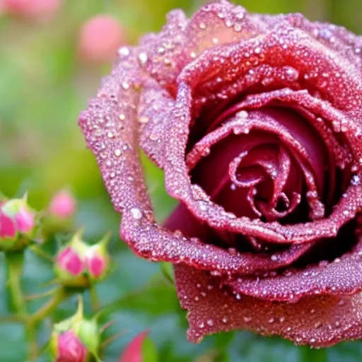 Image similar to dew on a rose