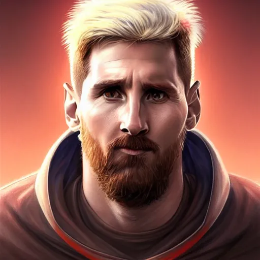 messi as giga chad, d & d, fantasy, portrait, highly, Stable Diffusion