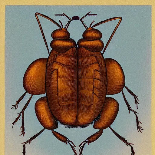 Image similar to a presidential portrait of a potato bug