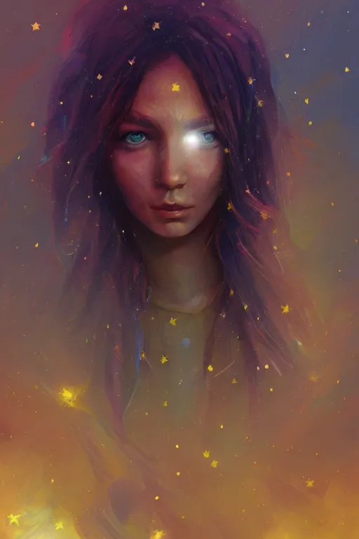 Prompt: wishing star, oil painting, sunlit, paint texture, digital painting, highly detailed, artstation, sharp focus, illustration, concept art,