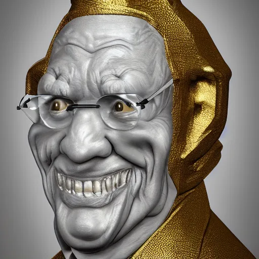 Image similar to A singaporean lawyer, goldleaf, by Ed Binkley, Blender