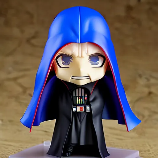 Image similar to nendoroid hooded darth sidious emperor palpatine from star wars, detailed, custom