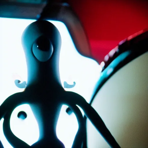 Prompt: still image of dr zoidberg from futurama in the dark knight, cinematic, anamorphic, 8 0 mm f / 2. 8 l, 3 5 mm film, movie