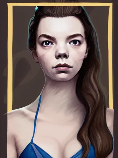 Prompt: illustration of anya taylor - joy as a chess piece, digital painting, artstation, highly detailed, elegant, beautiful