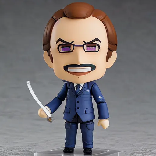 Prompt: saul goodman nendoroid figure, official figure, nendoroid, detailed, photo