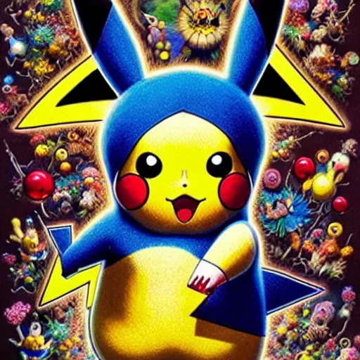 pikachu as a clown ', visionary insanely detailed, Stable Diffusion